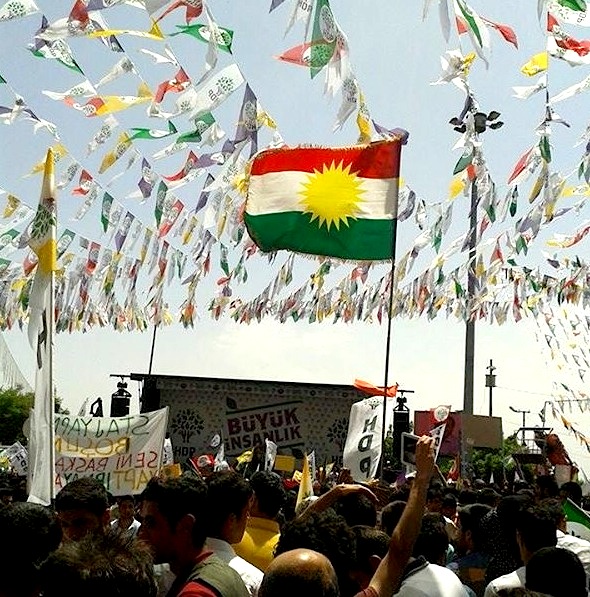 HDP's vælgermøde i Sirnak d. 4. juni.